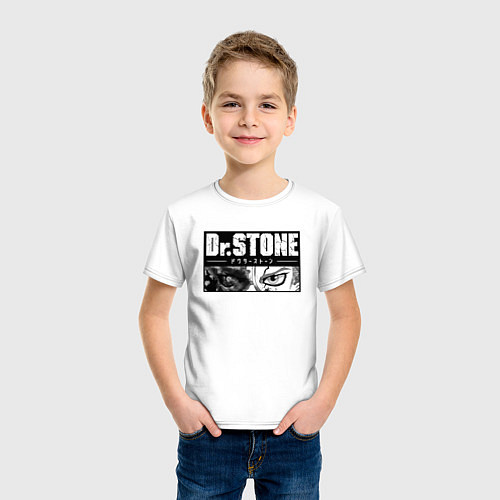 Детская футболка Доктор Стоун / Белый – фото 3