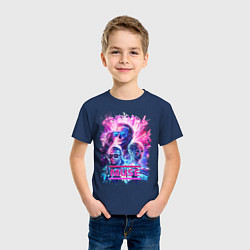 Футболка хлопковая детская Muse, цвет: тёмно-синий — фото 2