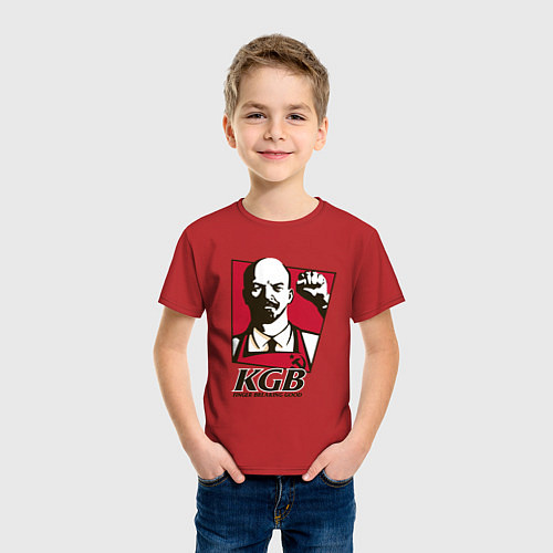 Детская футболка КГБ / Красный – фото 3
