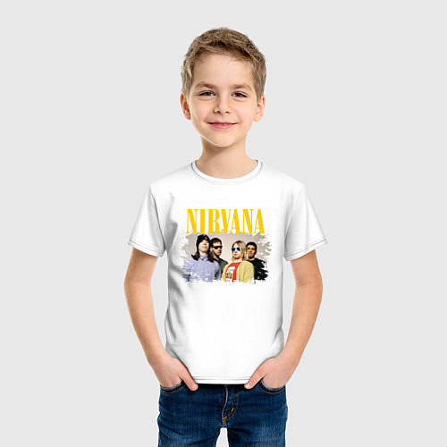 Детская футболка NIRVANA / Белый – фото 3