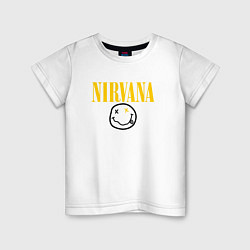 Футболка хлопковая детская NIRVANA, цвет: белый