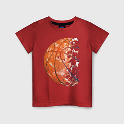Футболка хлопковая детская BasketBall Style, цвет: красный