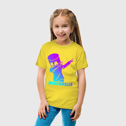 Детская футболка MARSHMELLO / Желтый – фото 4