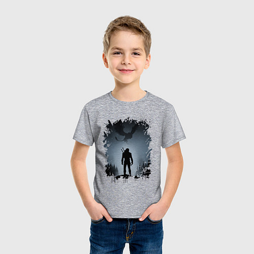 Детская футболка ВЕДЬМАК / Меланж – фото 3