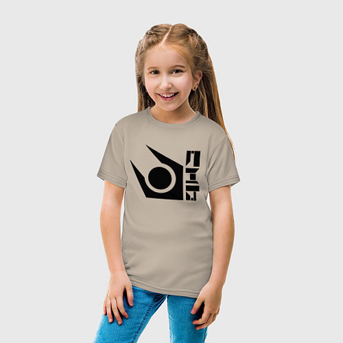 Детская футболка Half life combine logo / Миндальный – фото 4