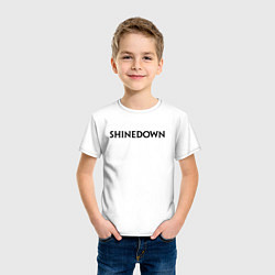 Футболка хлопковая детская Shinedown, цвет: белый — фото 2