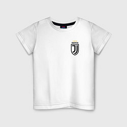 Футболка хлопковая детская JUVENTUS, цвет: белый