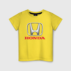 Футболка хлопковая детская HONDA, цвет: желтый