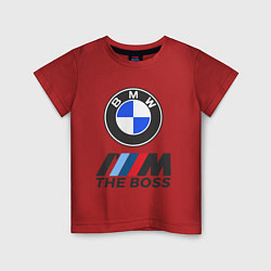 Футболка хлопковая детская BMW BOSS, цвет: красный