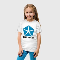 Футболка хлопковая детская Chrysler, цвет: белый — фото 2