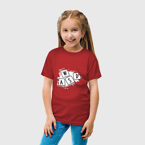 Детская футболка WASD / Красный – фото 4