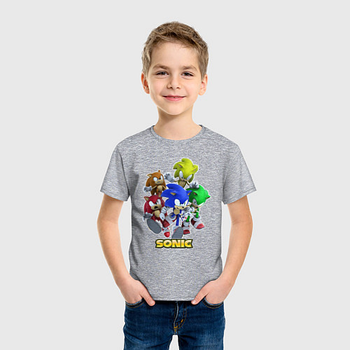 Детская футболка Sonik / Меланж – фото 3