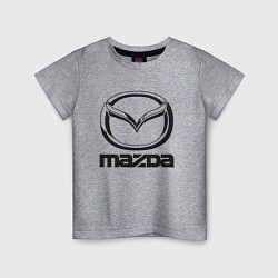 Футболка хлопковая детская MAZDA LOGO, цвет: меланж