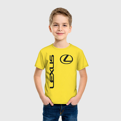 Детская футболка LEXUS / Желтый – фото 3
