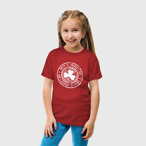 Детская футболка ДЕНЬ СВЯТОГО ПАТРИКА / Красный – фото 4