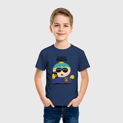 Футболка хлопковая детская South Park Картман, цвет: тёмно-синий — фото 2