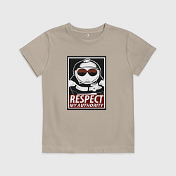 Футболка хлопковая детская ЮЖНЫЙ ПАРК, цвет: миндальный