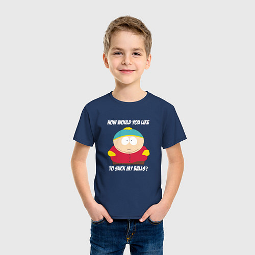 Детская футболка ЮЖНЫЙ ПАРК / Тёмно-синий – фото 3