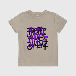 Футболка хлопковая детская GTA Tag BALLAS, цвет: миндальный