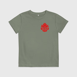 Футболка хлопковая детская OVERLORD, цвет: авокадо