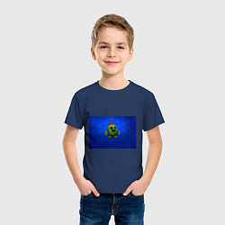 Футболка хлопковая детская BRAWL STARS, цвет: тёмно-синий — фото 2