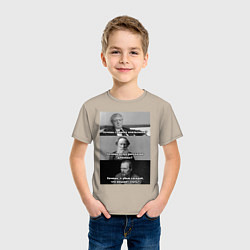 Футболка хлопковая детская Хочешь? Земфира, цвет: миндальный — фото 2