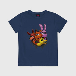 Футболка хлопковая детская Five Nights At Freddys, цвет: тёмно-синий