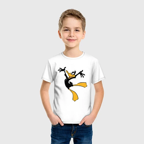 Детская футболка Даффи Дак / Белый – фото 3
