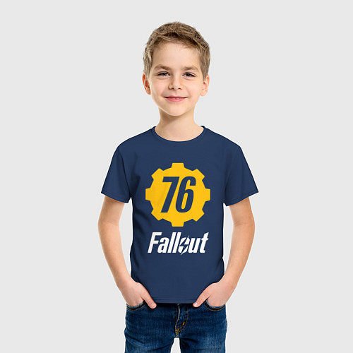 Детская футболка FALLOUT76 / Тёмно-синий – фото 3