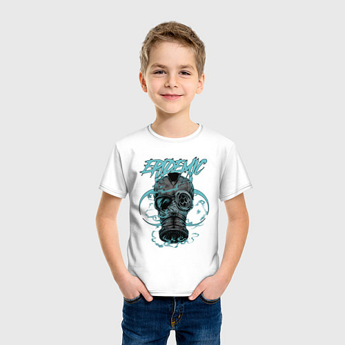 Детская футболка COVID-19 EPIDEMIC / Белый – фото 3