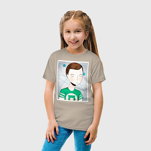 Детская футболка Sheldon Cooper / Миндальный – фото 4