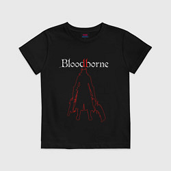 Футболка хлопковая детская Bloodborne, цвет: черный