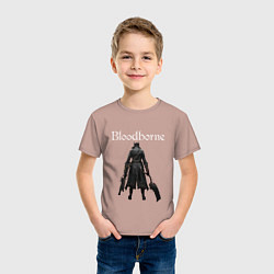 Футболка хлопковая детская Bloodborne, цвет: пыльно-розовый — фото 2