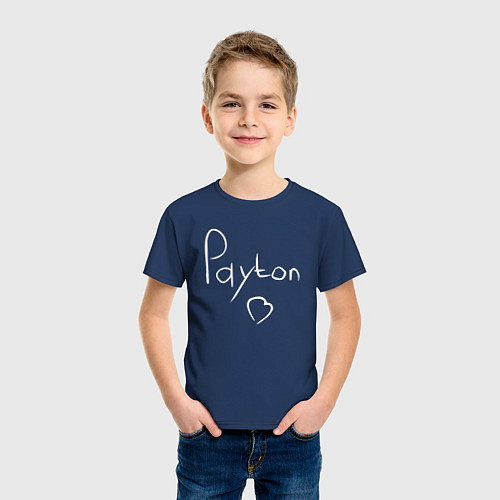 Детская футболка PAYTON LOVE / Тёмно-синий – фото 3