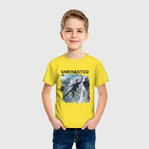 Детская футболка UNCHARTED / Желтый – фото 3