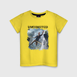 Футболка хлопковая детская UNCHARTED, цвет: желтый