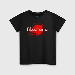 Футболка хлопковая детская Bloodborne, цвет: черный