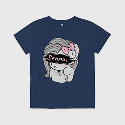Футболка хлопковая детская Senpai, цвет: тёмно-синий
