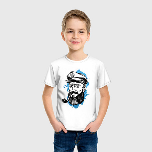 Детская футболка Капитан / Белый – фото 3