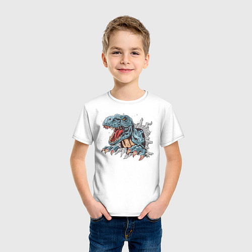 Детская футболка Годзилла / Белый – фото 3