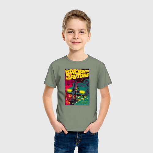 Детская футболка Back to the Future / Авокадо – фото 3