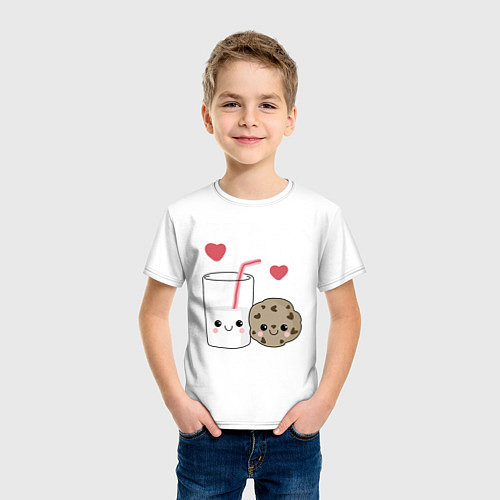 Детская футболка Milk and Cookies Love / Белый – фото 3