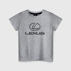 Футболка хлопковая детская LEXUS, цвет: меланж