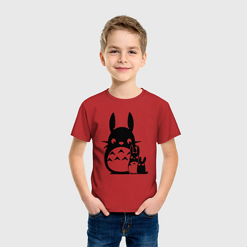 Детская футболка Тоторо / Красный – фото 3