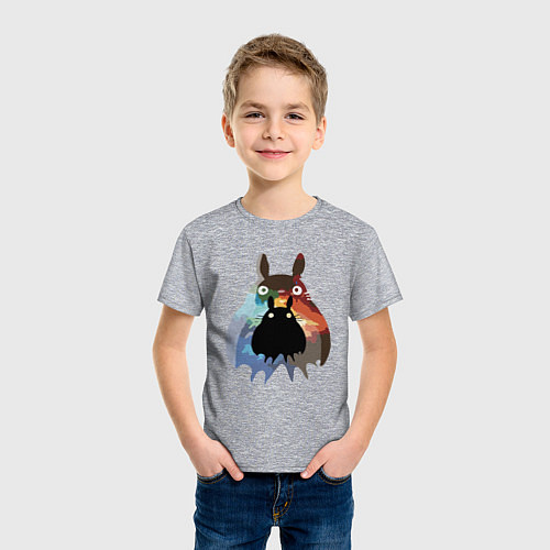 Детская футболка Totoro / Меланж – фото 3