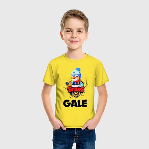 Детская футболка BRAWL STARS GALE / Желтый – фото 3