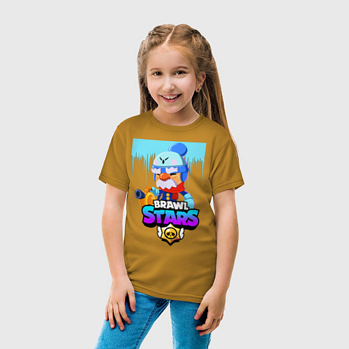 Детская футболка BRAWL STARS GALE / Горчичный – фото 4