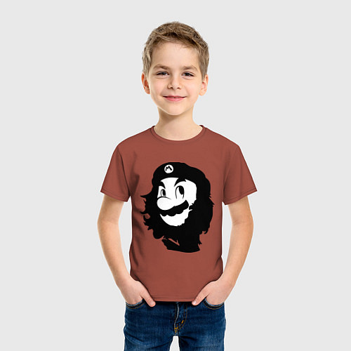 Детская футболка Che Mario / Кирпичный – фото 3