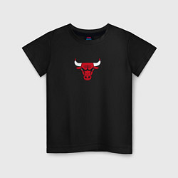 Футболка хлопковая детская CHICAGO BULLS, цвет: черный