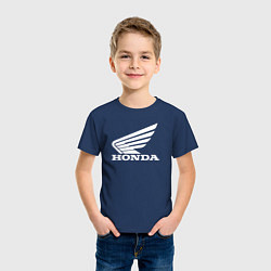 Футболка хлопковая детская HONDA, цвет: тёмно-синий — фото 2